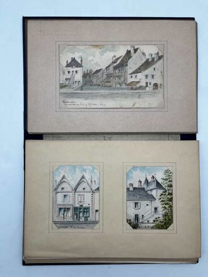 FRENCH ECOLE (19th century). Notebook of...