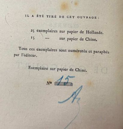 GONCOURT, Edmond et Jules de. 5 novels by...