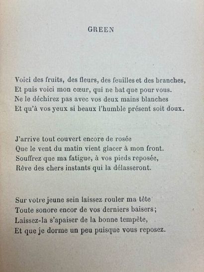 [POÉSIE]. Ensemble de six recueils du XIXe...