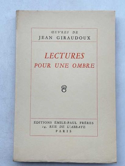 GIRAUDOUX, Jean. 4 novels, including on Japon...