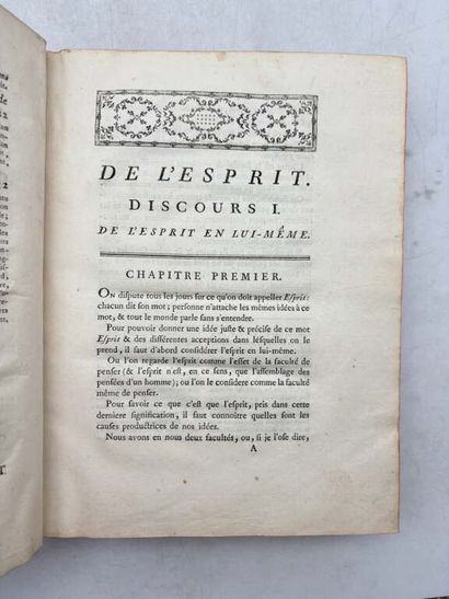HELVÉTIUS, Claude-Adrien. De l'esprit.

Edité...