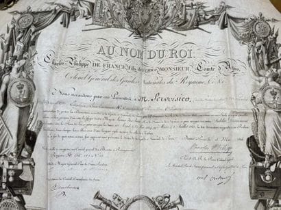 [MILITARIA]. Brevet d'octroi de Décoration...