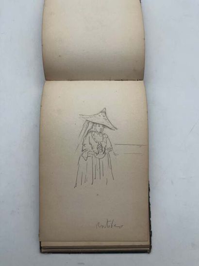 FRENCH ECOLE (19th century). Notebook of...