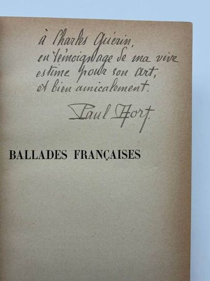 FORT, Paul. Ballades françaises.
Paris, Société...