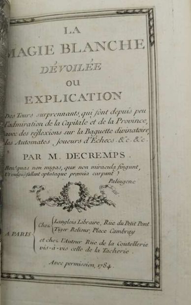 DECREMPS, Henri. La Magie blanche dévoilée...