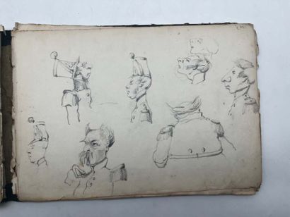 FRENCH SCHOOL (19th century), SIMON P.. Notebook...