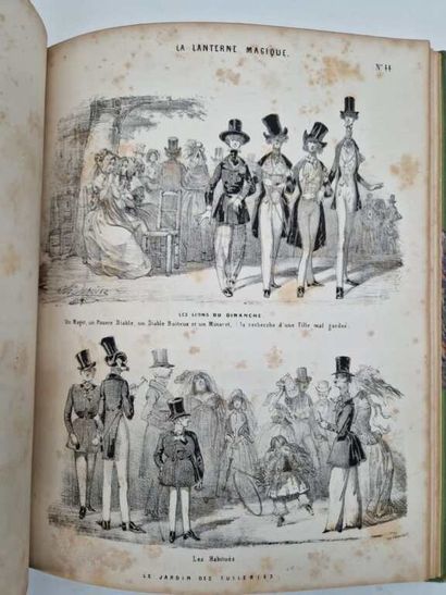 [CARICATURE]. Aubert's Magic Lantern. Curious,...