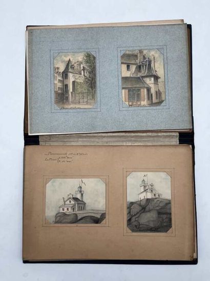 FRENCH ECOLE (19th century). Booklet of 46...