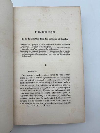CHARCOT, Jean-Martin. Leçon sur les localisations...