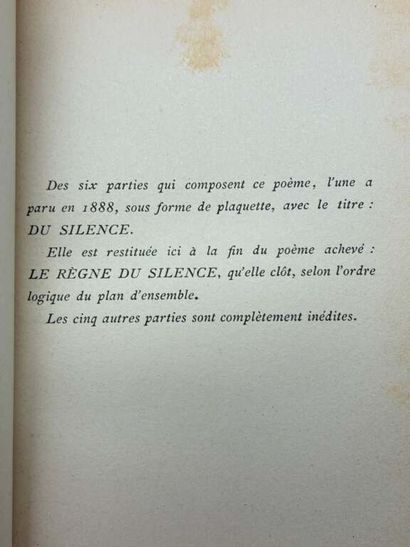 RODENBACH, Georges. Le Règne du Silence.

Edité...