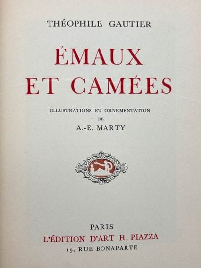 GAUTIER, Théophile and MARTY, André-Édouard....