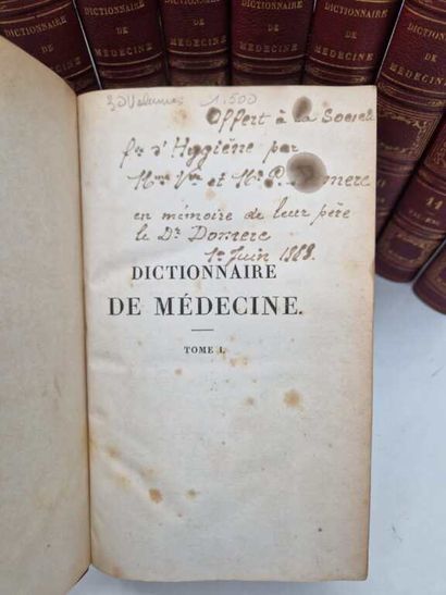 [MEDECINE] Dictionnaire de Médecine, ou Répertoire...