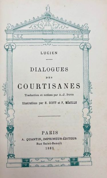 PETITS CHEFS-D'OEUVRES ANTIQUES, collection....