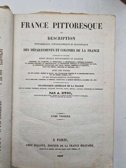 HUGO, Abel. France Pittoresque, ou Description...