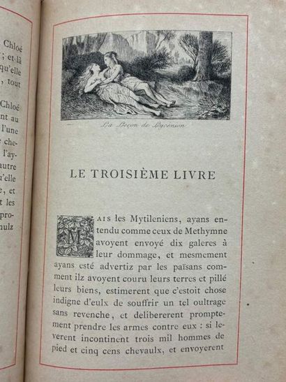 LONGUS. Daphnis et Chloé. Traduction d'Amyot.
Edité...