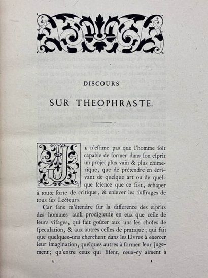LA BRUYÈRE, Jean de. Les Caractères ou Les...