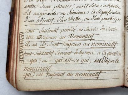 [GRAMMAIRE]. Traité de langue et d'orthographe...