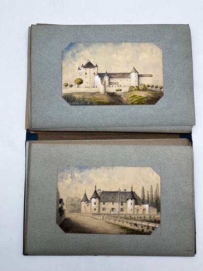 FRENCH ECOLE (19th century). Booklet of 44...