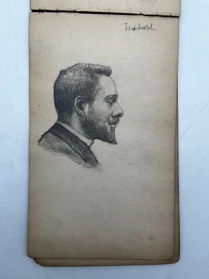 FRENCH ECOLE (19th century). Booklet of 53...