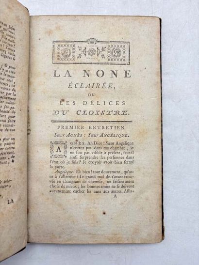 [CURIOSA] ABBÉ DU PRAT. La Nonne éclairée,...
