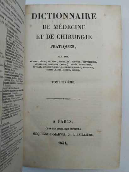 [MEDECINE]. Dictionnaire de médecine. 