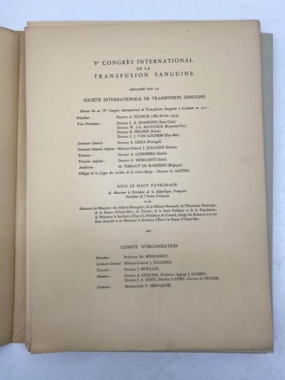 [MEDECINE - TRANSFUSION]. Ve Congrès International...