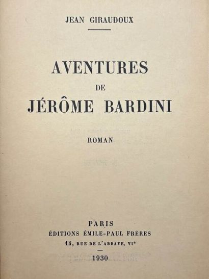 GIRAUDOUX, Jean. 4 novels, including on Japon...