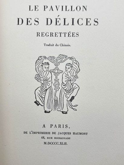 GANDON Yves. Set of two collections of Chinese-style...