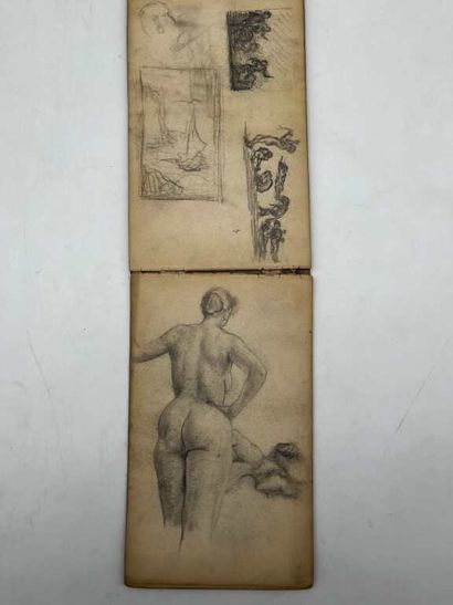FRENCH ECOLE (19th century). Booklet of 53...