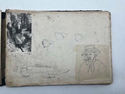 FRENCH SCHOOL (19th century), SIMON P.. Notebook...