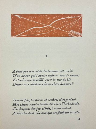 GUÉRIN, Charles. Réunion de trois volumes...