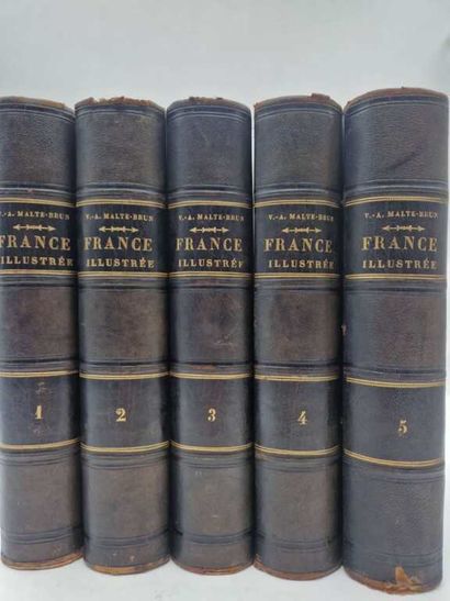 MALTE-BRUN, Victor Adolphe. La France Illustrée....