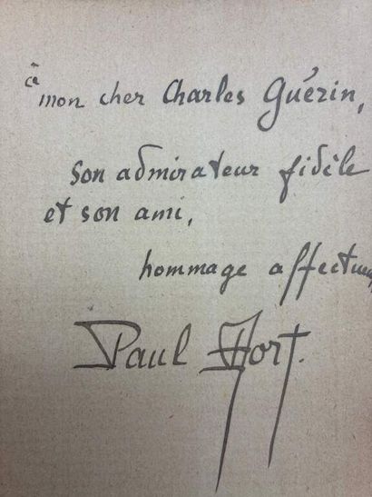 [POÉSIE]. Ensemble de six recueils du XIXe...