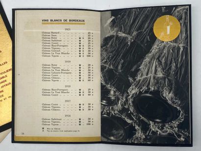 [OENOLOGIE - NICOLAS]. Liste des grands vins...
