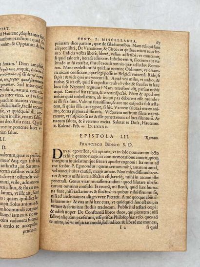 LIPSE, Juste. Epistolarum selectarum Centuria...