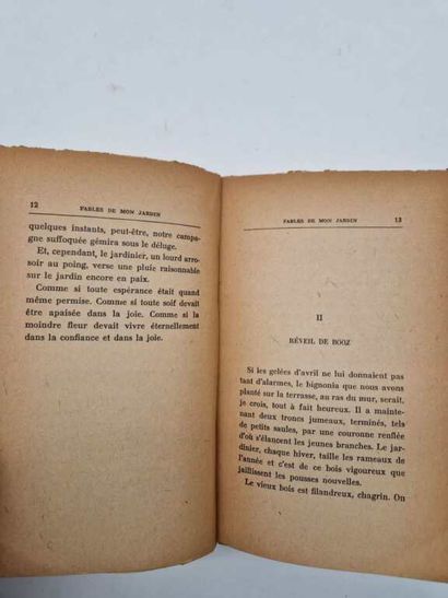 DUHAMEL, Georges. Fables de mon Jardin.
Paris,...