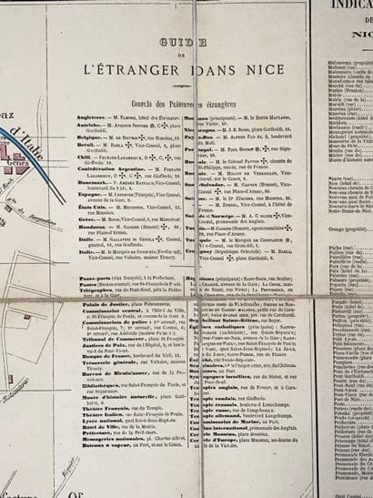 [PLAN]. Nouveau plan de la ville de Nice.
Edité...