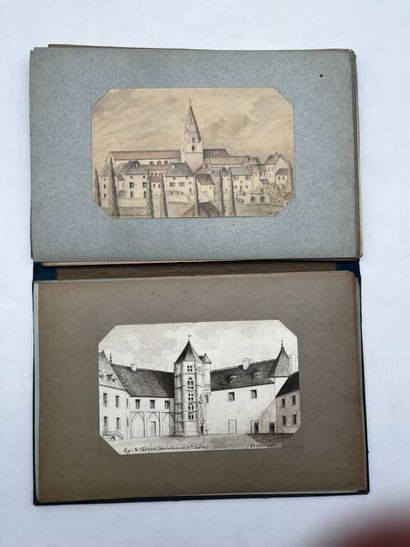 FRENCH ECOLE (19th century). Booklet of 44...