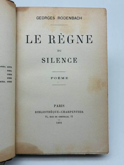 RODENBACH, Georges. Le Règne du Silence.

Edité...