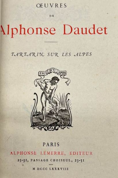DAUDET, Alphonse. 7 novels and plays by Alphonse...