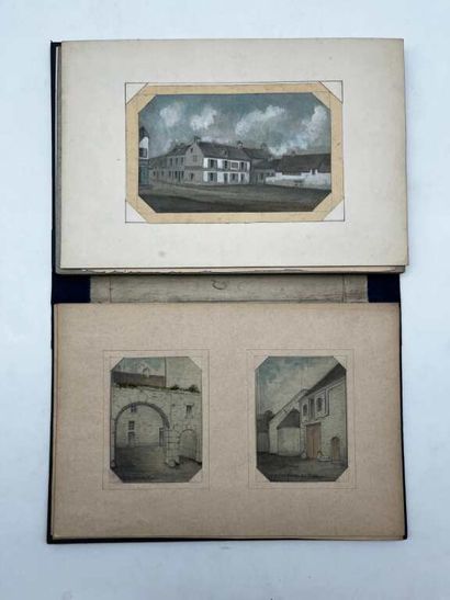 FRENCH ECOLE (19th century). Notebook of...