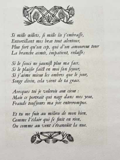 RONSARD, Pierre de. Les Amours.
Edité à Paris...