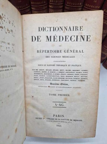 [MEDECINE] Dictionnaire de Médecine, ou Répertoire...
