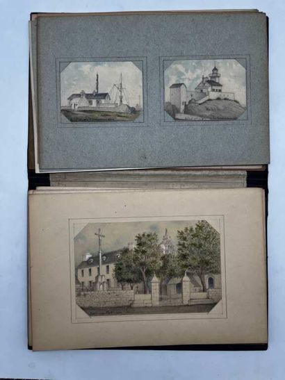 FRENCH ECOLE (19th century). Booklet of 46...