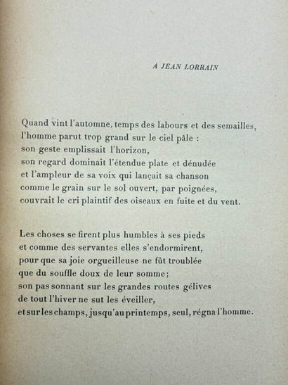 GHÉON, Henri. Les Campagnes simples: La solitude...