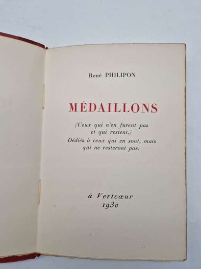 PHILIPON, René. Médaillons.
Vertcœur, Jacques...