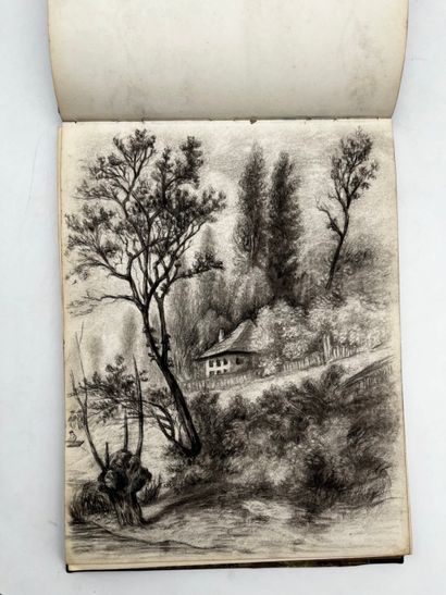 FRENCH ECOLE (19th century). Booklet of 36...