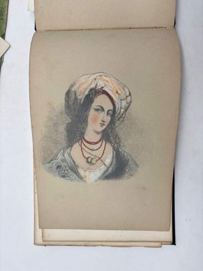 FRENCH ECOLE (19th century). A notebook of...