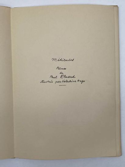 ELUARD, Paul and HUGO, Valentine. Médieuses.
Published...