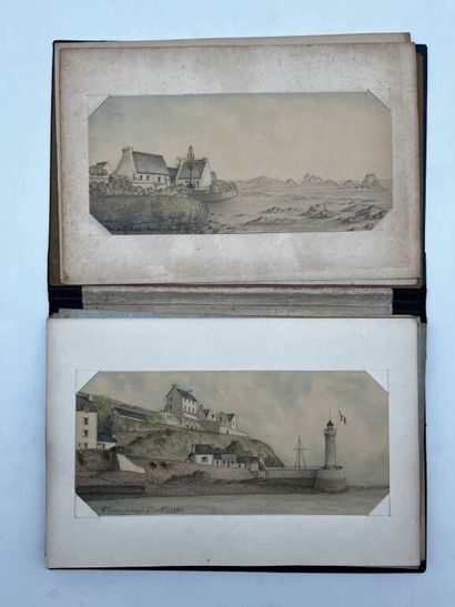 FRENCH ECOLE (19th century). Booklet of 46...